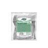 Garfo Plstico Reutilizvel Prata 10CM Pack 24