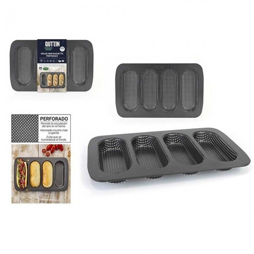 Forma Baguete 4 Unidades 34.6X21.5cm Forma Baguete 4 Unidades 34.6X21.5cm