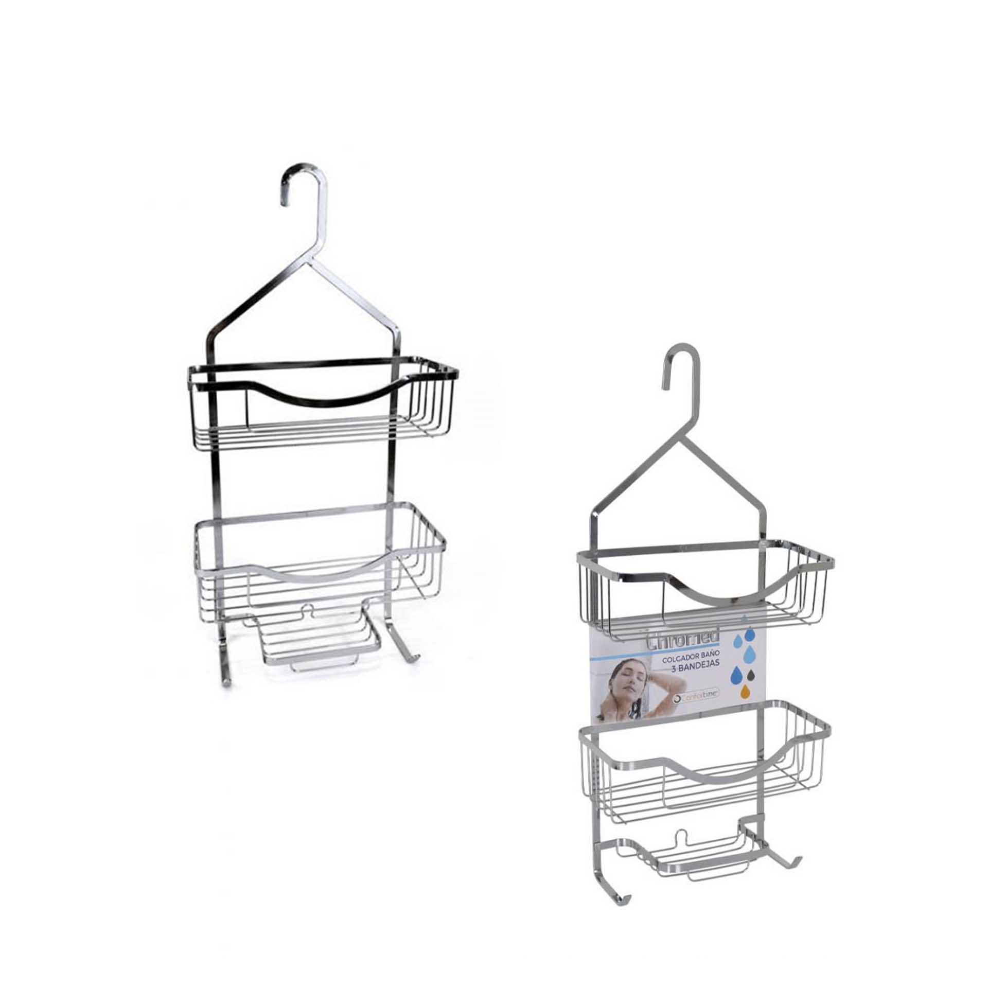 Cabide para Banho Metal 3 Níveis 27.5X12.5X63cm