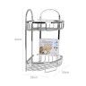 Estante Banho Allucrom 2 Bandejas Canto 23X23X42cm Estante Banho Allucrom 2 Bandejas Canto 23X23X42cm