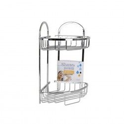 Estante Banho Allucrom 2 Bandejas Canto 23X23X42cm