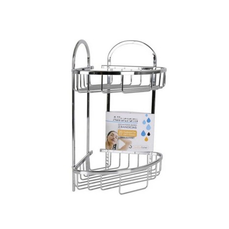 Estante Banho Allucrom 2 Bandejas Canto 23X23X42cm - Image product