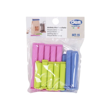 Pinça Fecha Saco Dem Pack 15 - Image product
