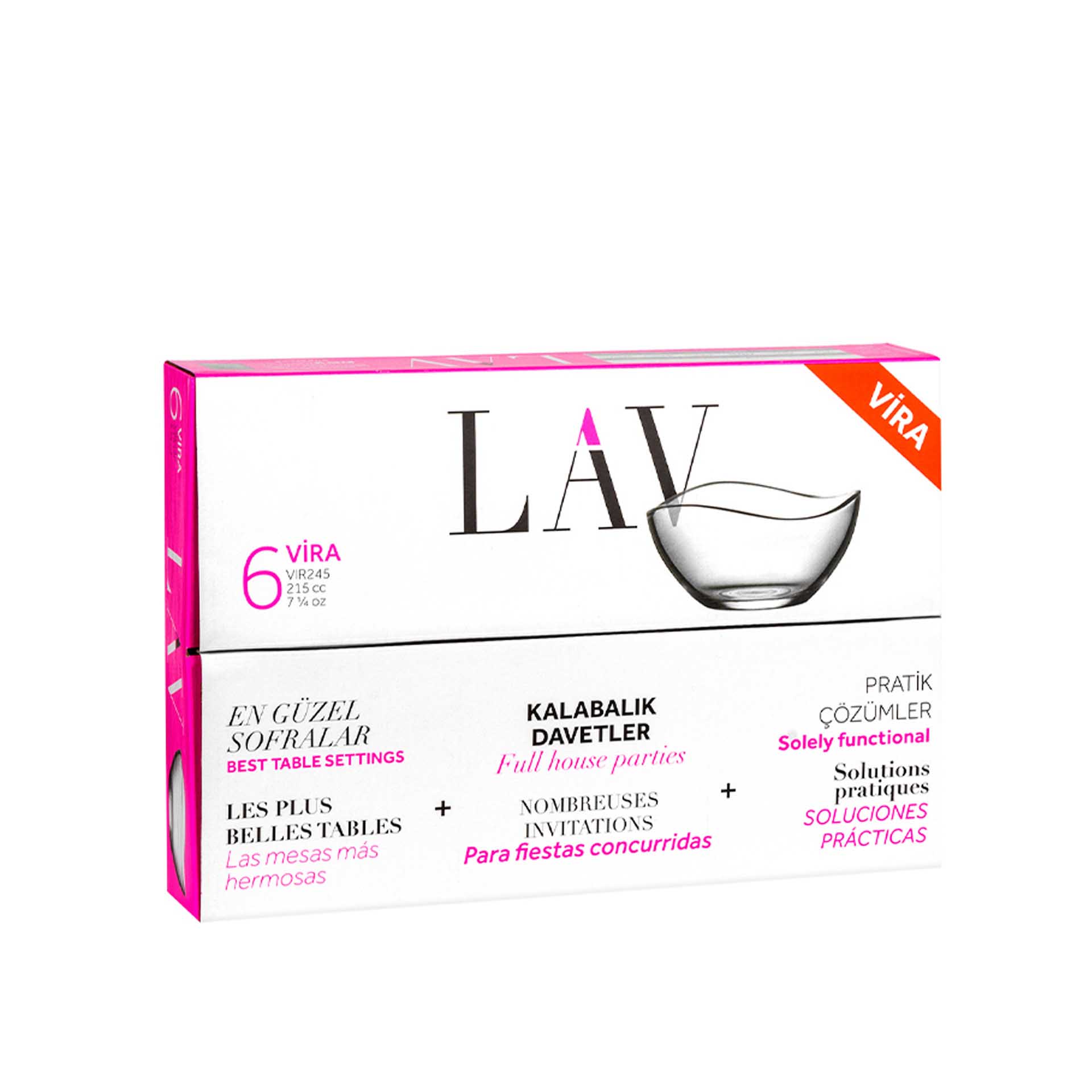 Taça Aperitivo Vira 220ml 10.5cm Pack 6