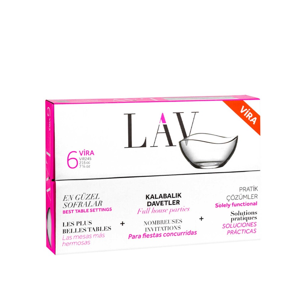 Taça Aperitivo Vira 220ml 10.5cm Pack 6