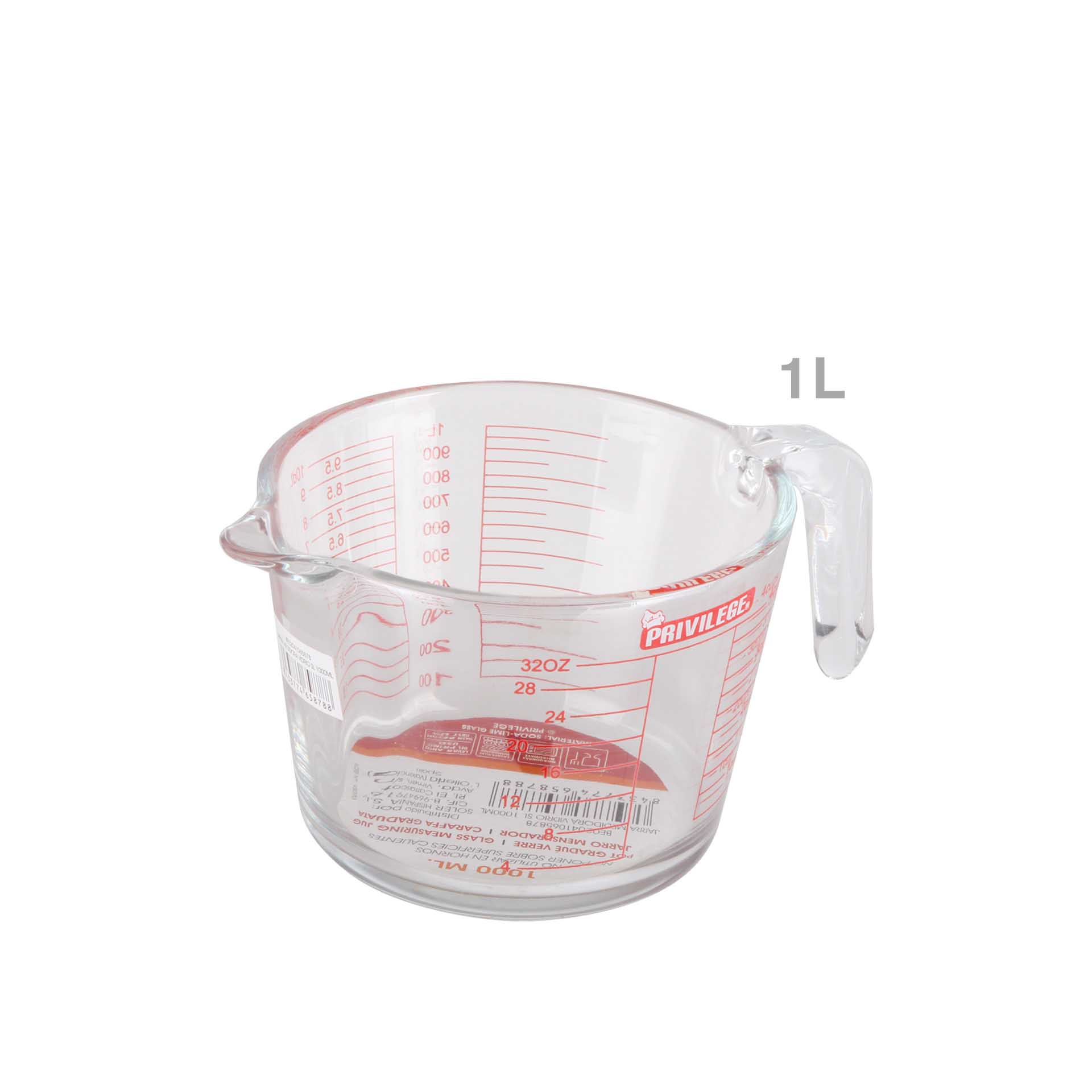 Jarro Medidor Vidro 1000ML