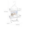 Organizador Banho Alluma 3 Bandejas 35.6X12X63.5cm Organizador Banho Alluma 3 Bandejas 35.6X12X63.5cm
