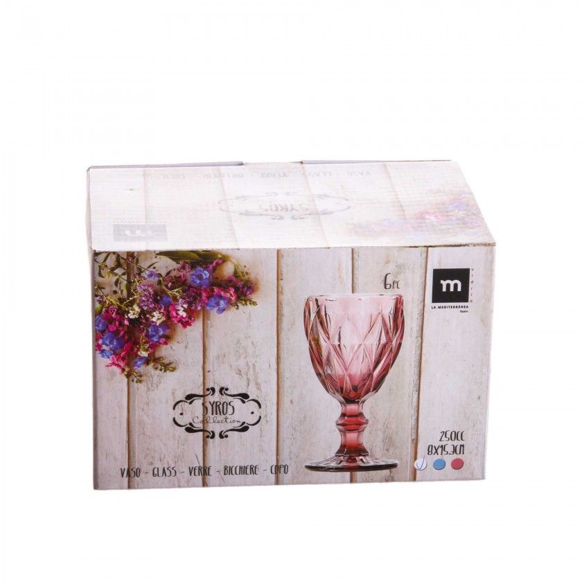 Copo Syros Transparente 25cl 8X15.5cm Pack 6 Copo Syros Transparente 25cl 8X15.5cm Pack 6