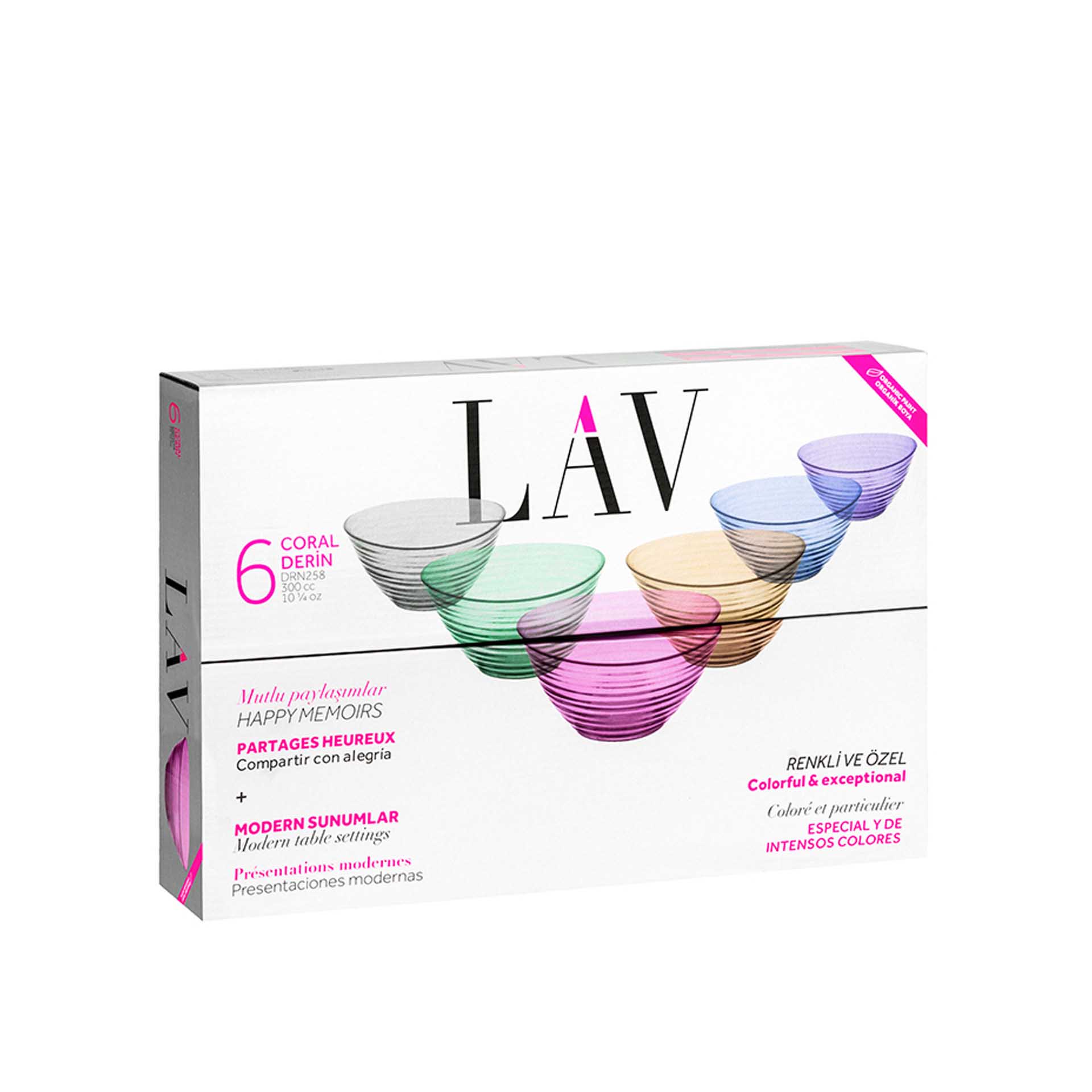 Taça Coral Derin 300ml 12.5X5.5cm