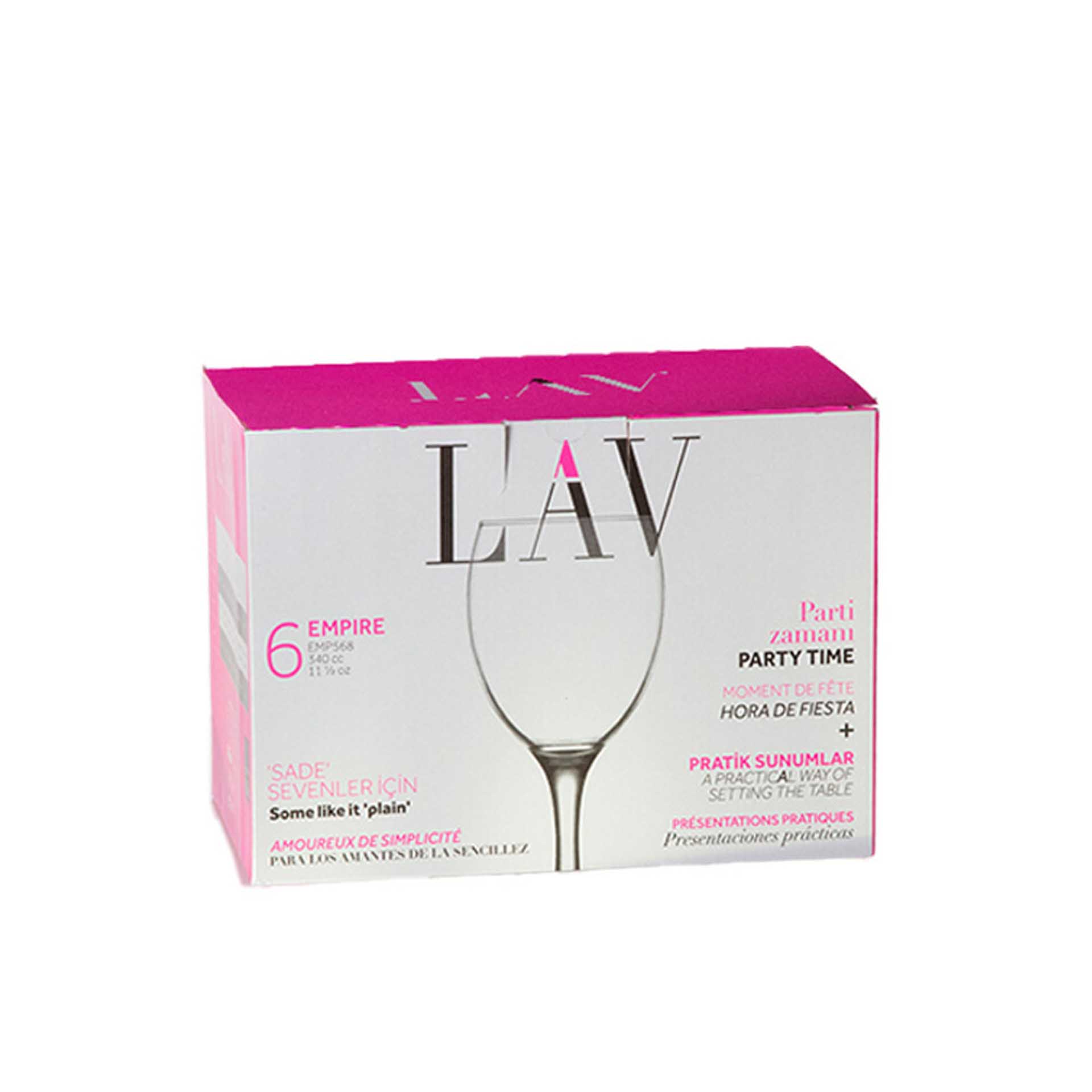 Copo com Pé Empire 34cl Pack 6