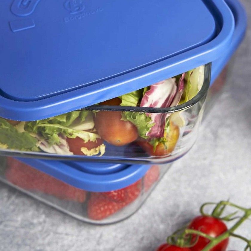 Caixa Hermtica Vidro Igloo Quadrado 960ml 15X15X6.2cm