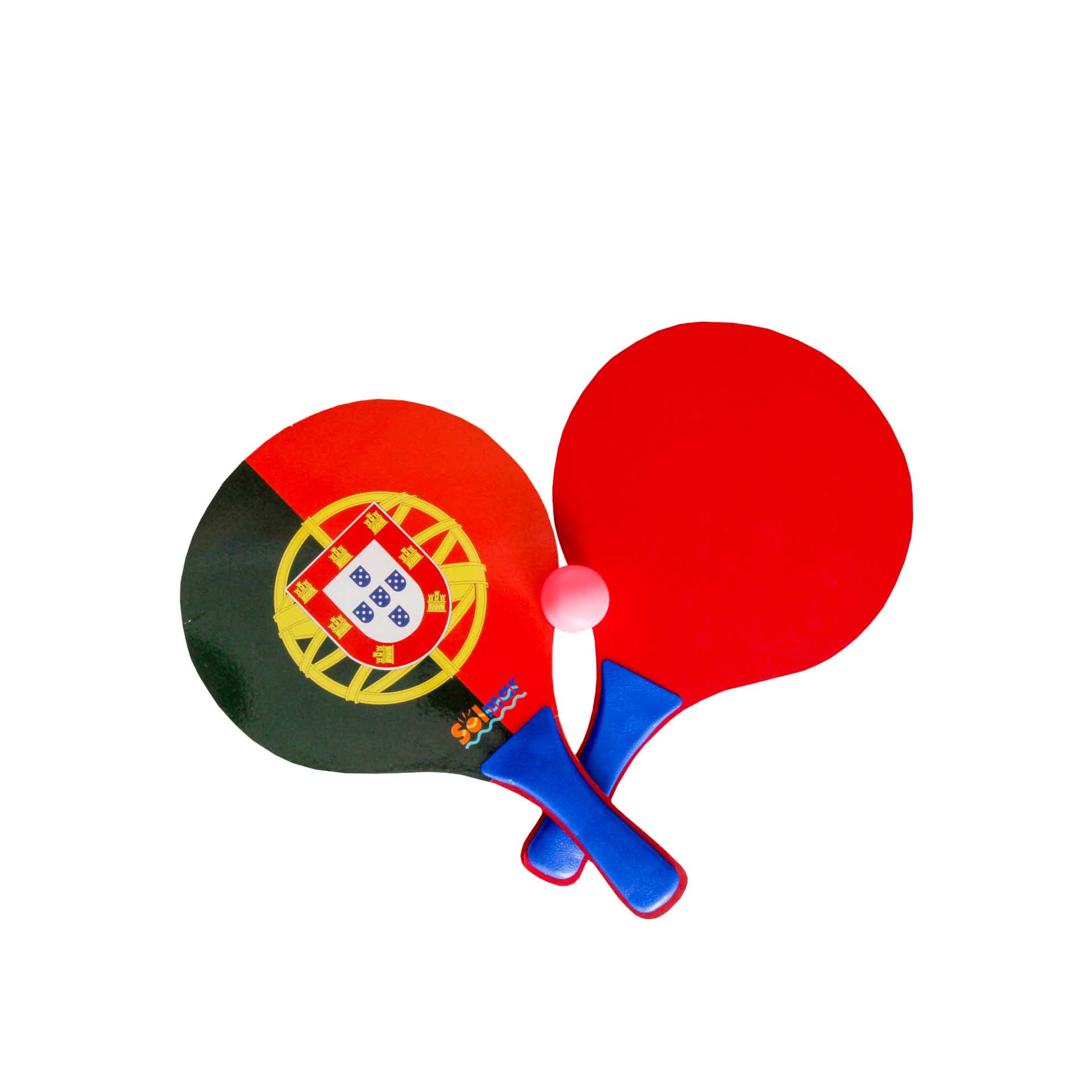 Conjunto Raquetes Bandeira Portuguesa