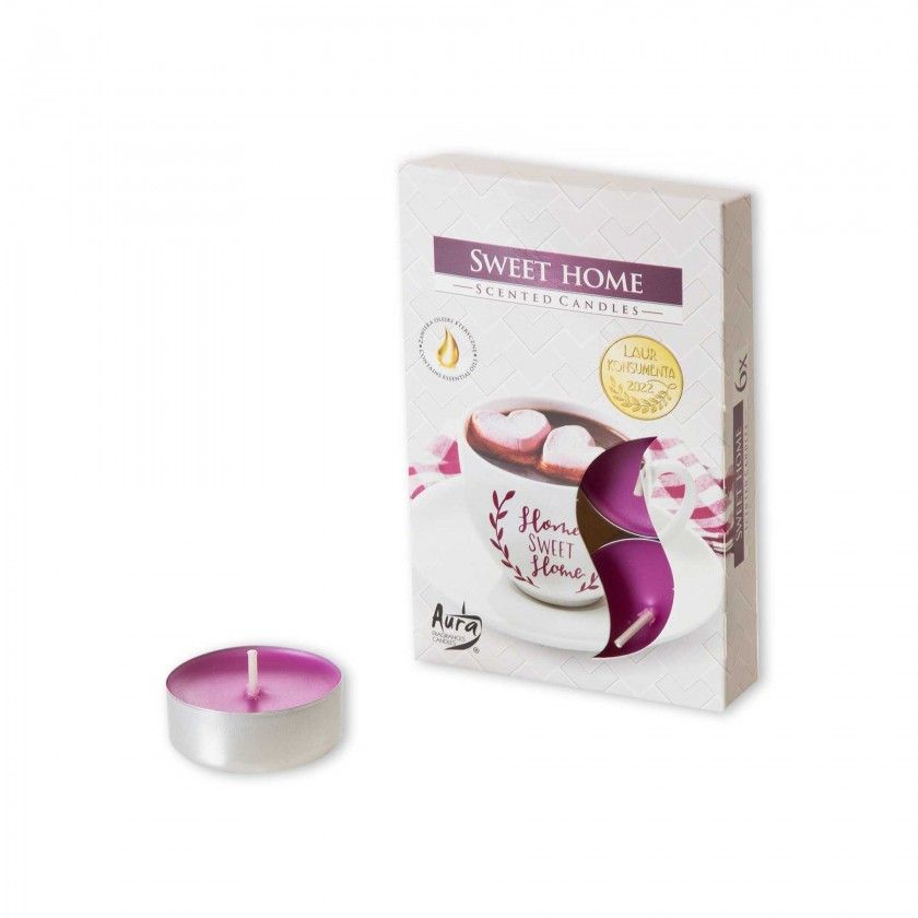 Tealight Redondo 4 Horas 3.9X1.5cm Pack 6