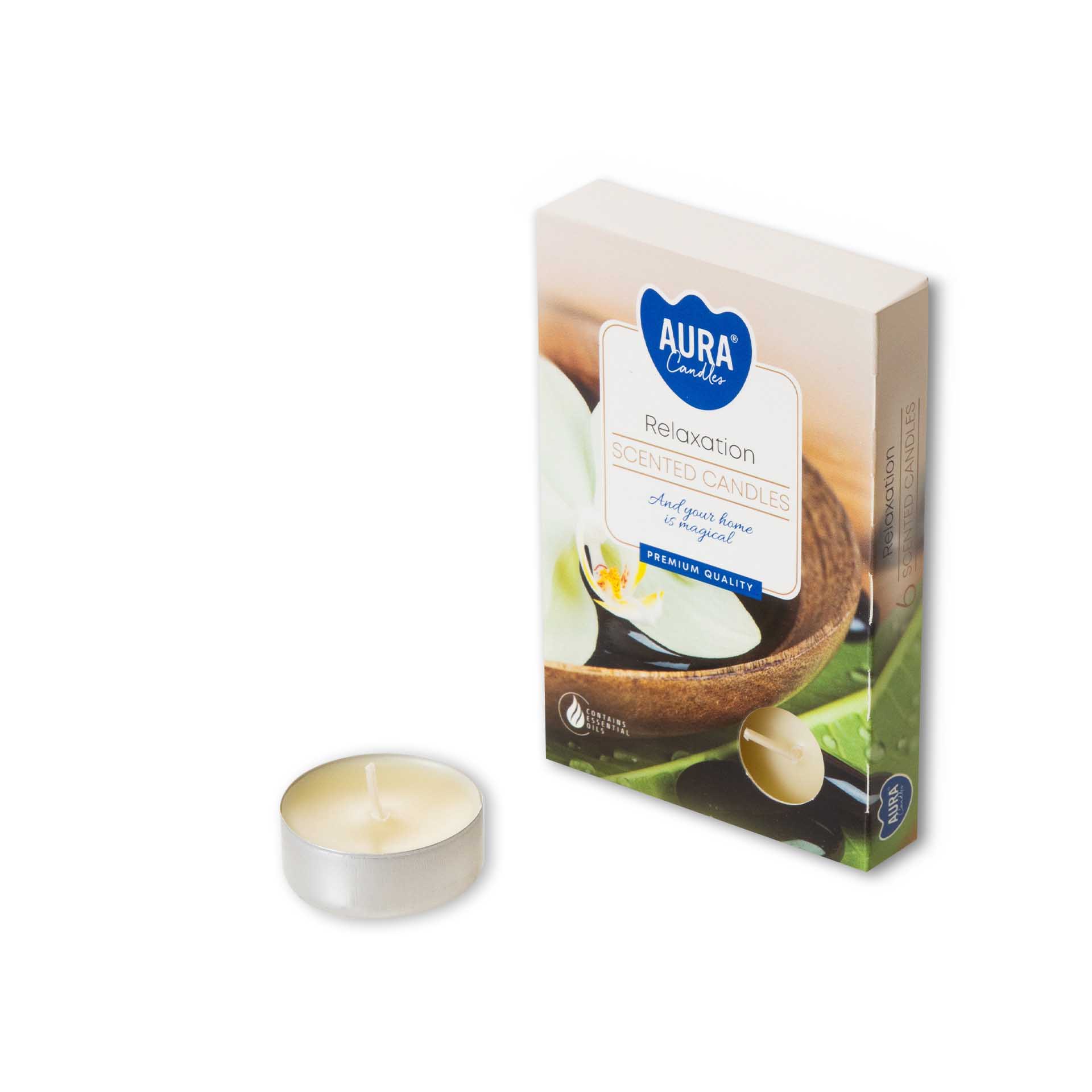 Tealight Redondo 4 Horas 3.9X1.5cm Pack 6