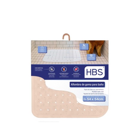 Tapete Banheira Bege 700gr 54X54cm - Image product