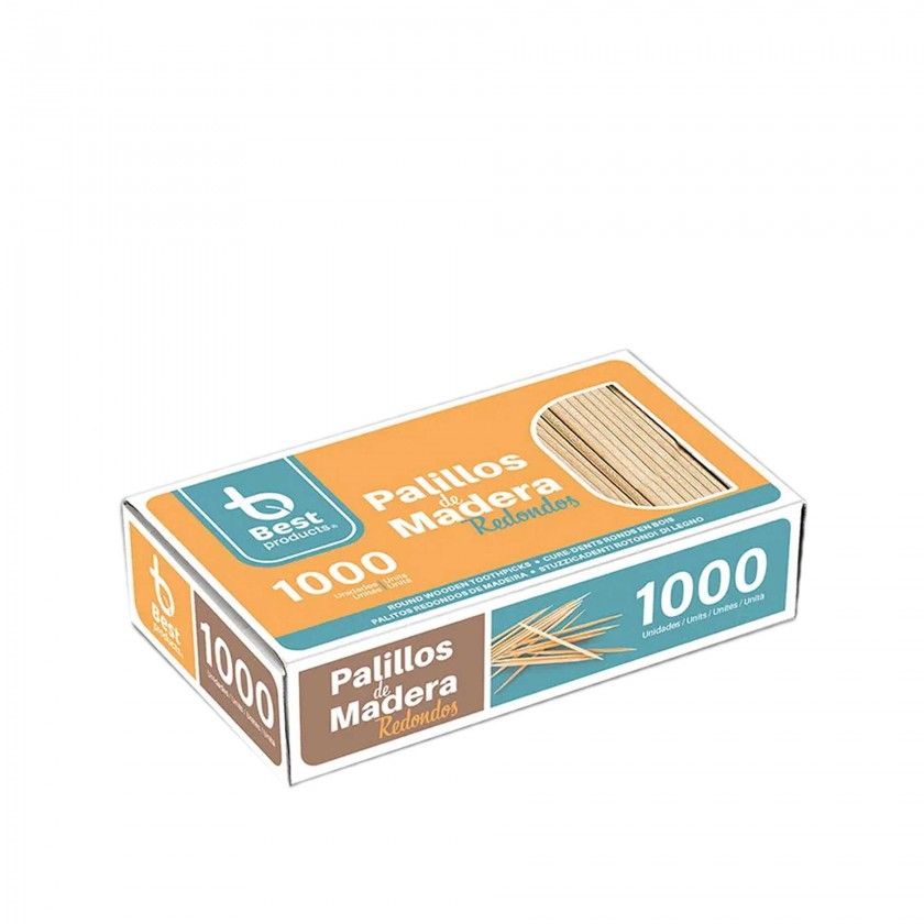 Palito Madeira Redondo 6.5cm Pack 1000 Palito Madeira Redondo 6.5cm Pack 1000