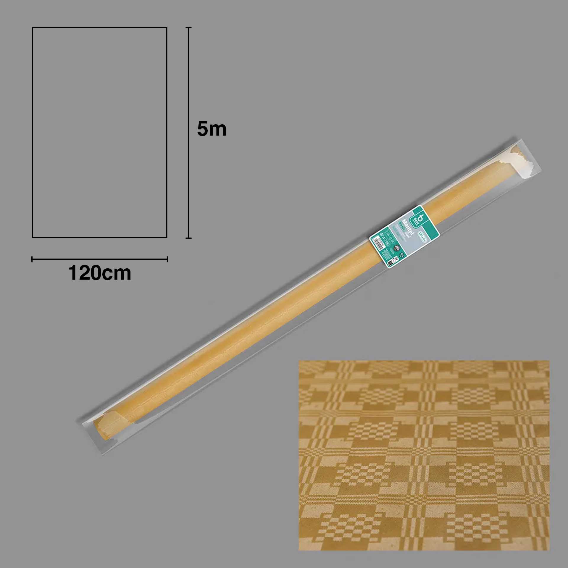 Toalha Mesa Papel Plastificado 120cmx5m
