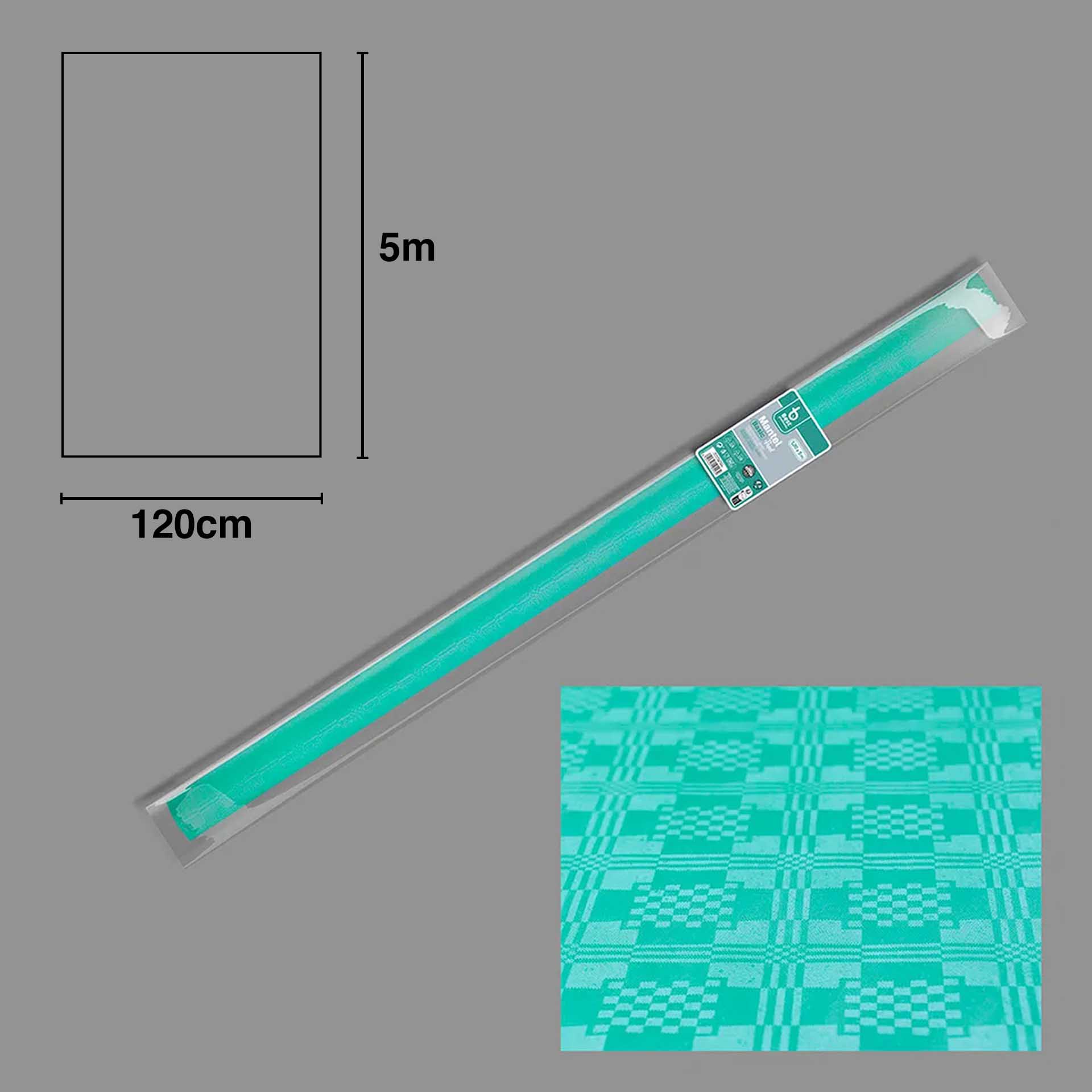 Toalha Mesa Papel Plastificado 120cmx5m