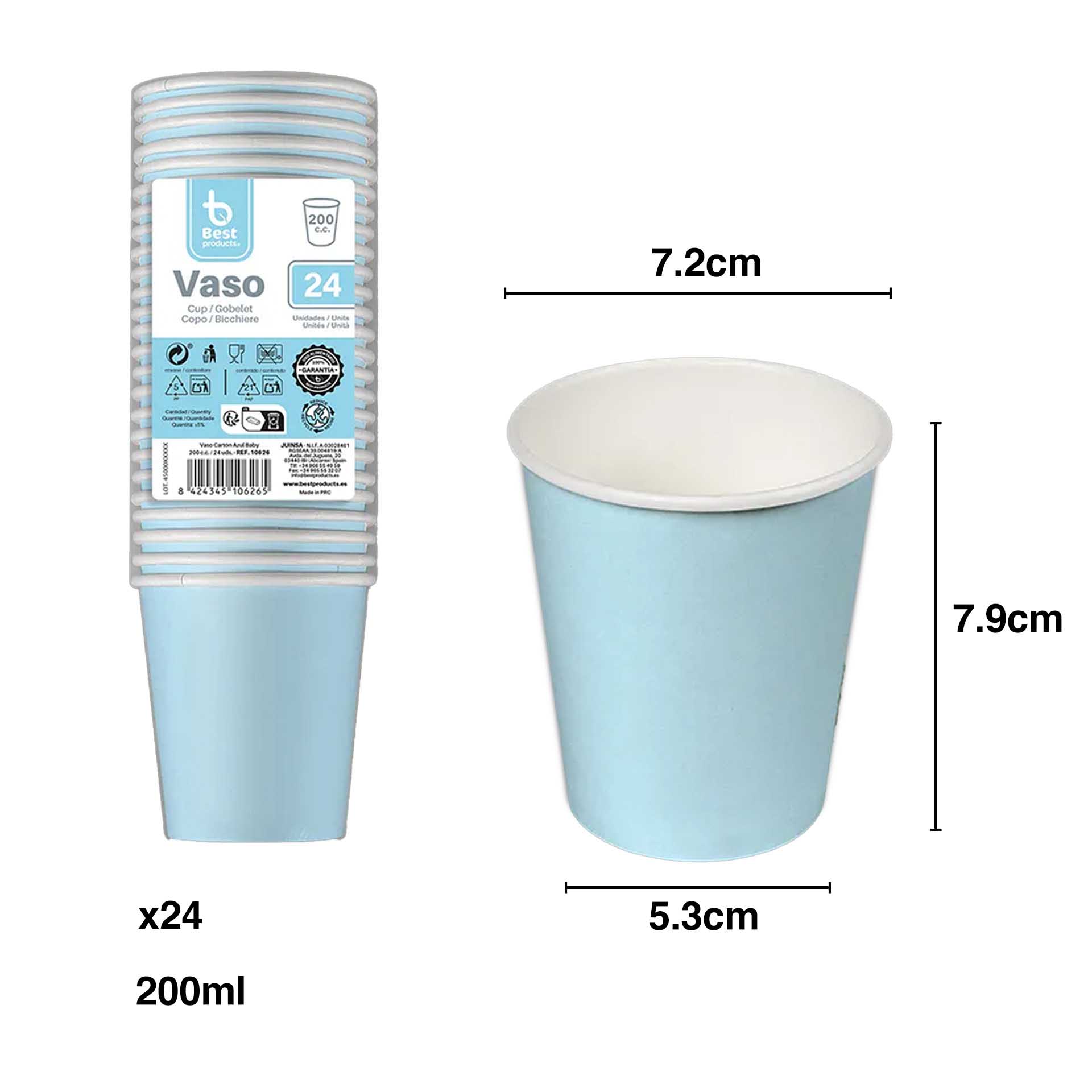 Copo Papel 200ml Pack 24