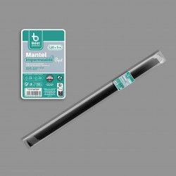 Toalha Mesa Papel Plastificado Preto 120cmx5m
