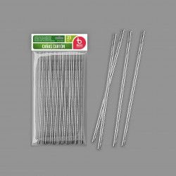 Palhinha Carto Prateado 19.7X0.6cm Pack 25