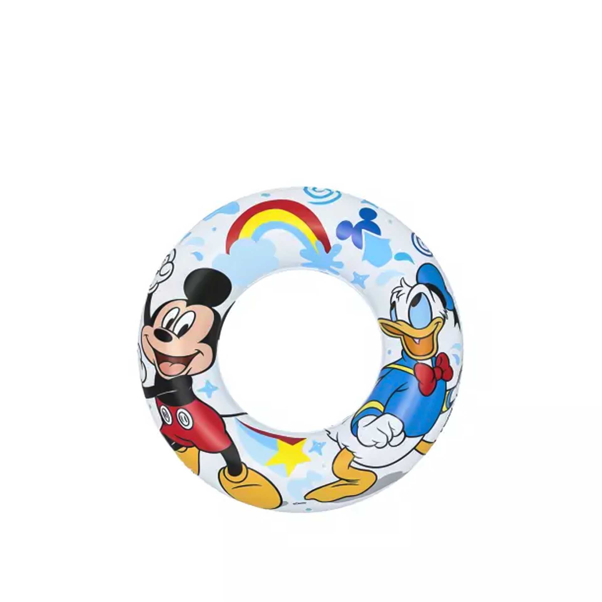 Boia Flutuador Natação Ar Insuflável Mickey 56cm