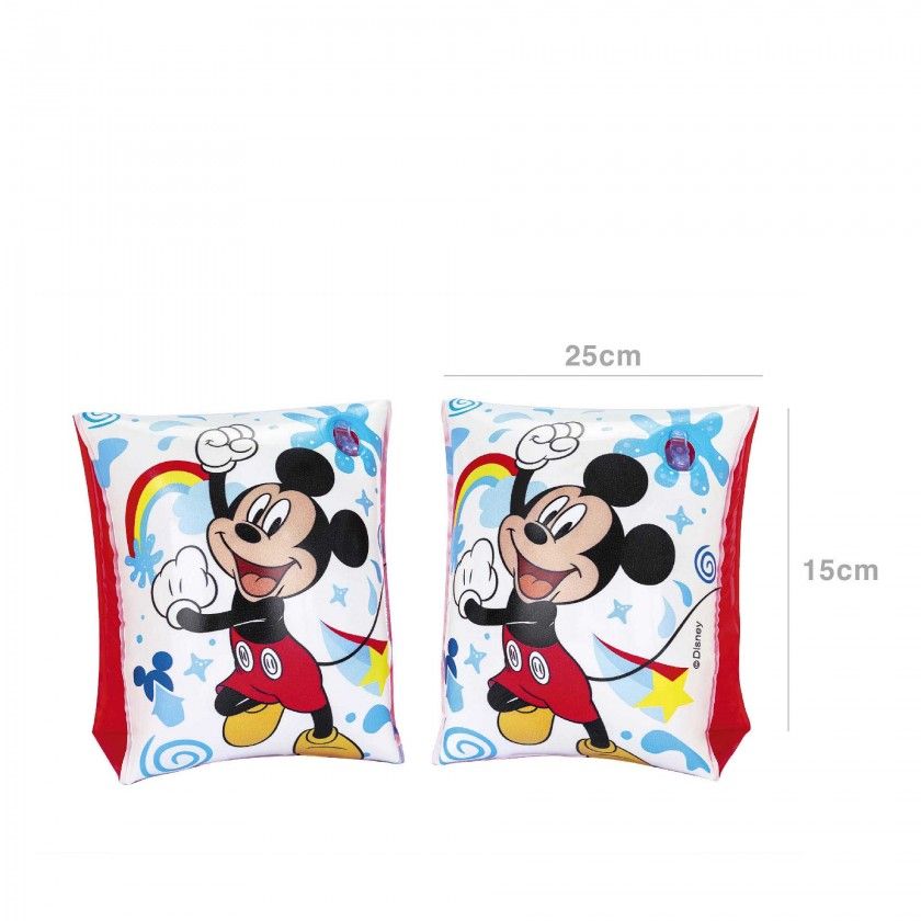 Braçadeira Natação Ar Insuflável Mickey 25X15cm Pack 2 Braçadeira Natação Ar Insuflável Mickey 25X15cm Pack 2