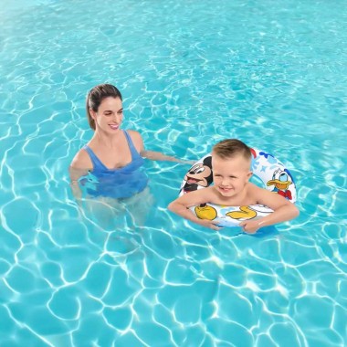 Boia Flutuador Natação Ar Insuflável Mickey 56cm