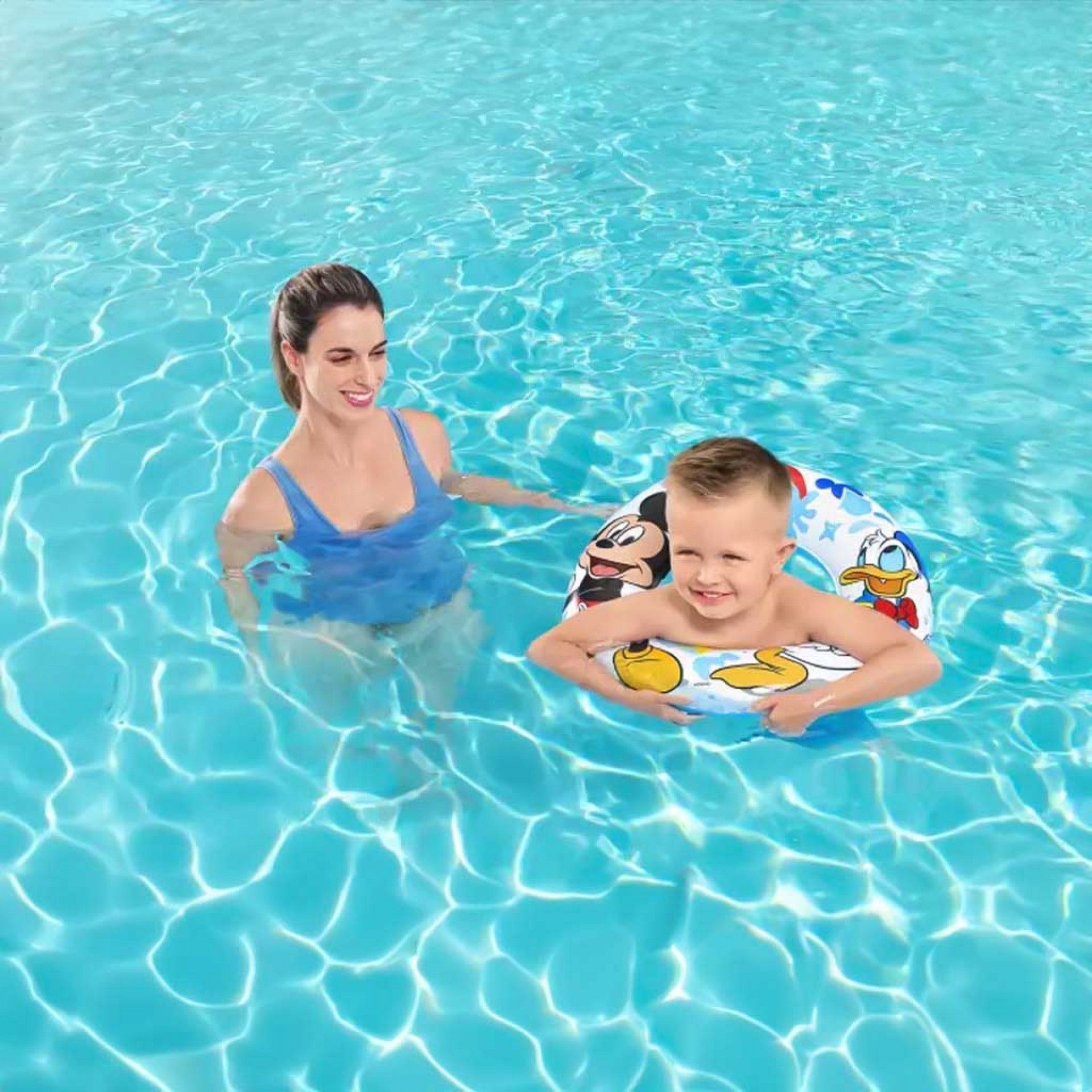 Boia Flutuador Natação Ar Insuflável Mickey 56cm