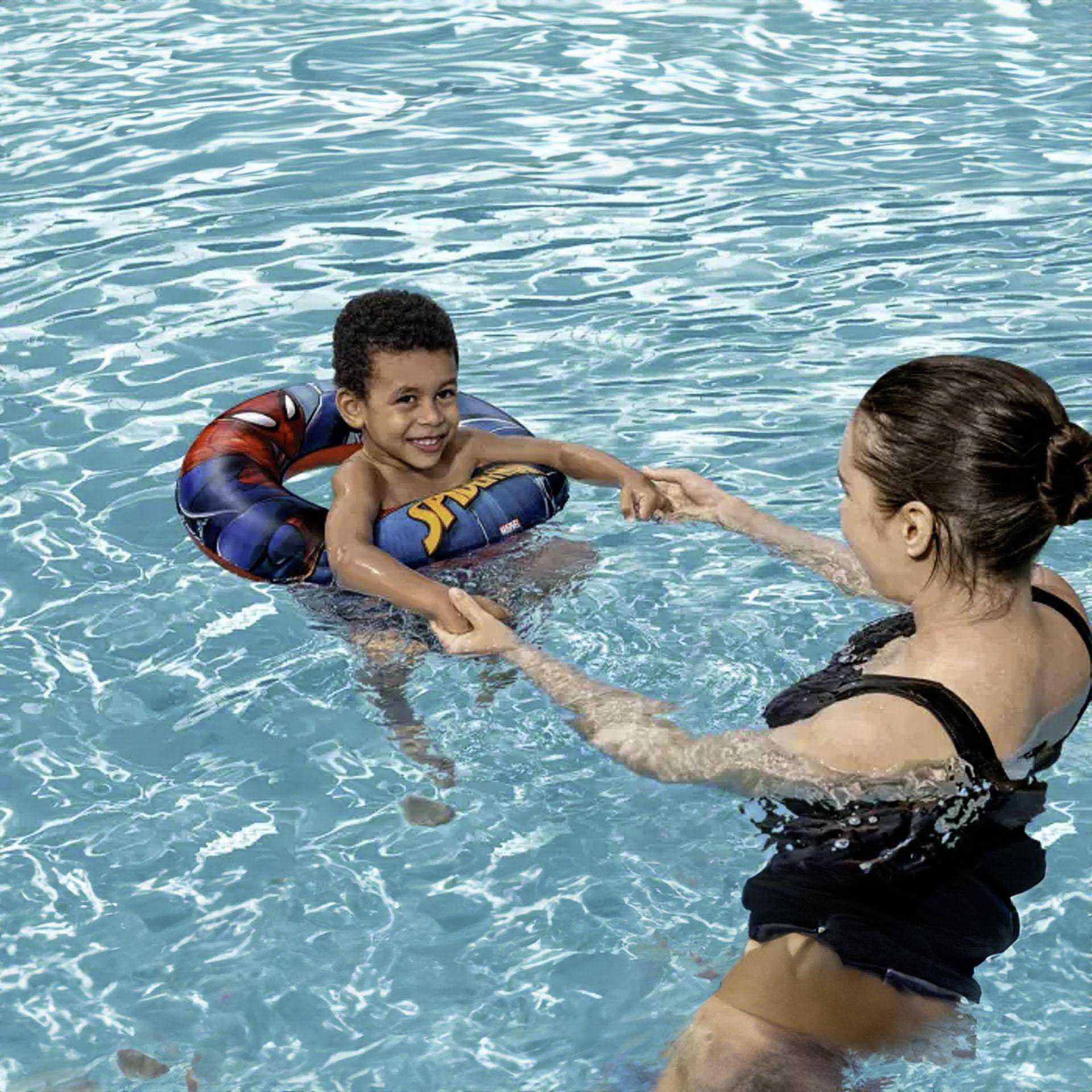 Boia Flutuador Natação Ar Insuflável Homem Aranha 56cm