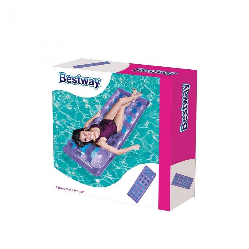 Boia Colcho Natao Ar Insuflvel Transparente 188X71cm