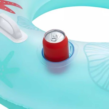 Boia Flutuador Natação Ar Insuflável com Encosto 113cm