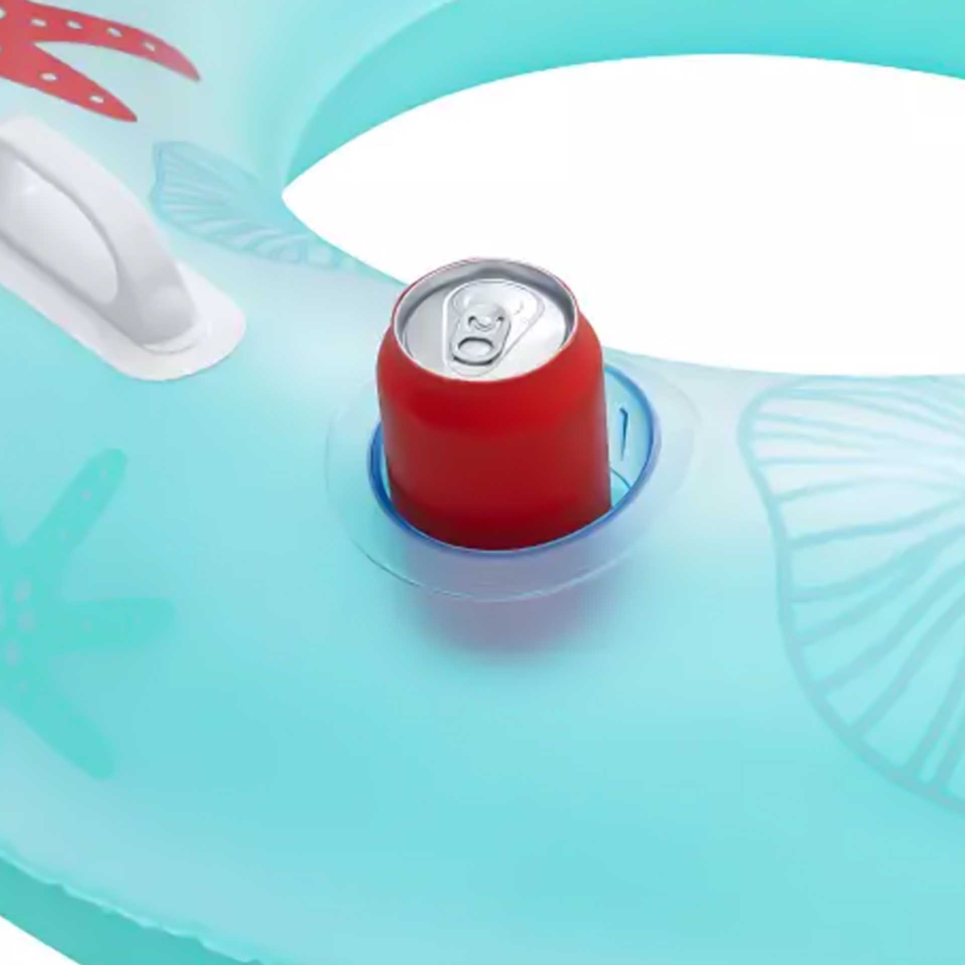 Boia Flutuador Natação Ar Insuflável com Encosto 113cm