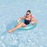 Boia Flutuador Natação Ar Insuflável com Encosto 113cm Boia Flutuador Natação Ar Insuflável com Encosto 113cm
