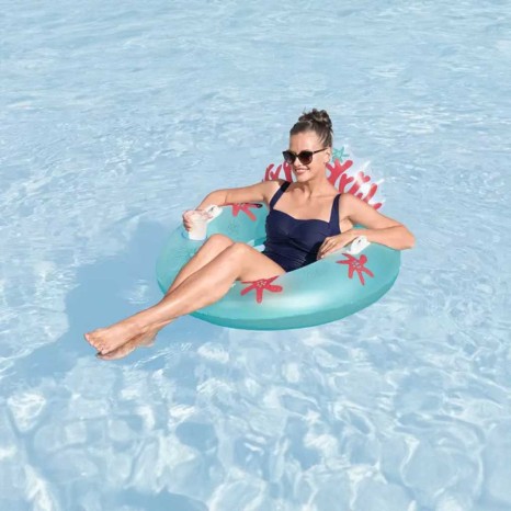Boia Flutuador Natação Ar Insuflável com Encosto 113cm - Image product