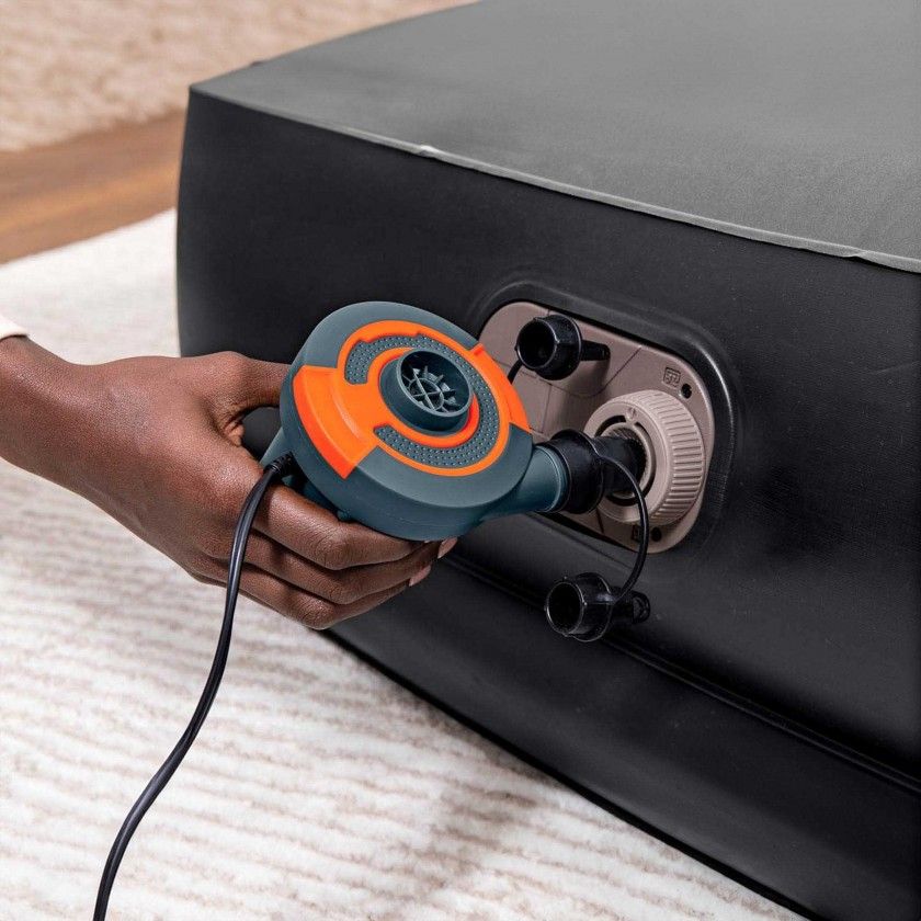 Colcho Ar Insuflvel Individual com Bomba Bestway Cinza 150kg 191X97X36cm