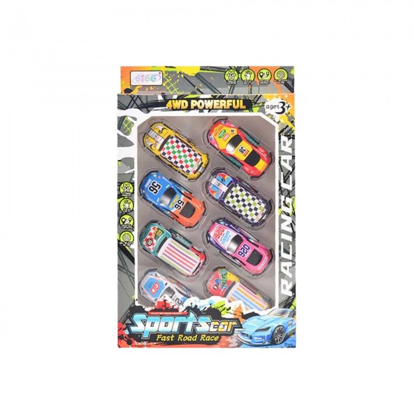 Carro Parking Metal 6cm Pack 8 Carro Parking Metal 6cm Pack 8