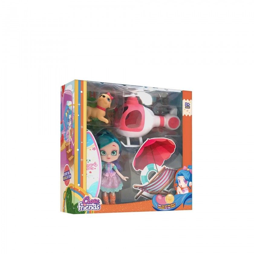 Boneca Close Friends com Acessórios 12cm Boneca Close Friends com Acessórios 12cm