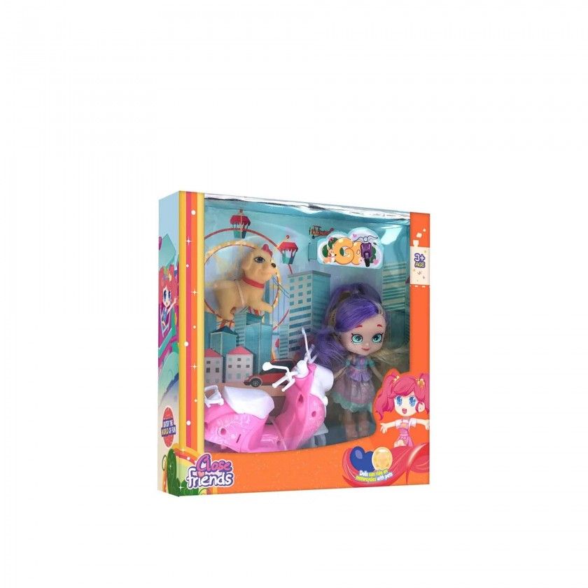 Boneca Close Friends com Acessórios 12cm Boneca Close Friends com Acessórios 12cm