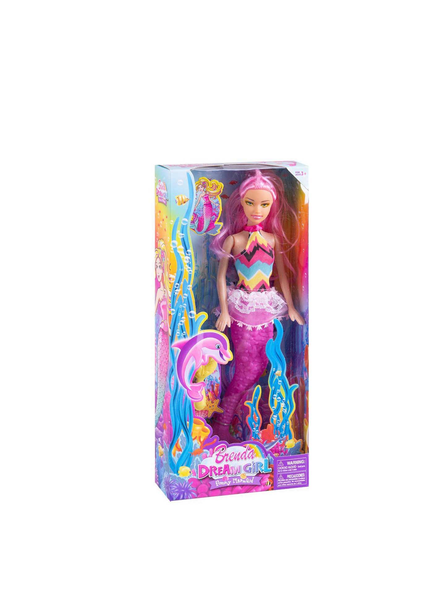 Boneca Pequena Sereia 29cm