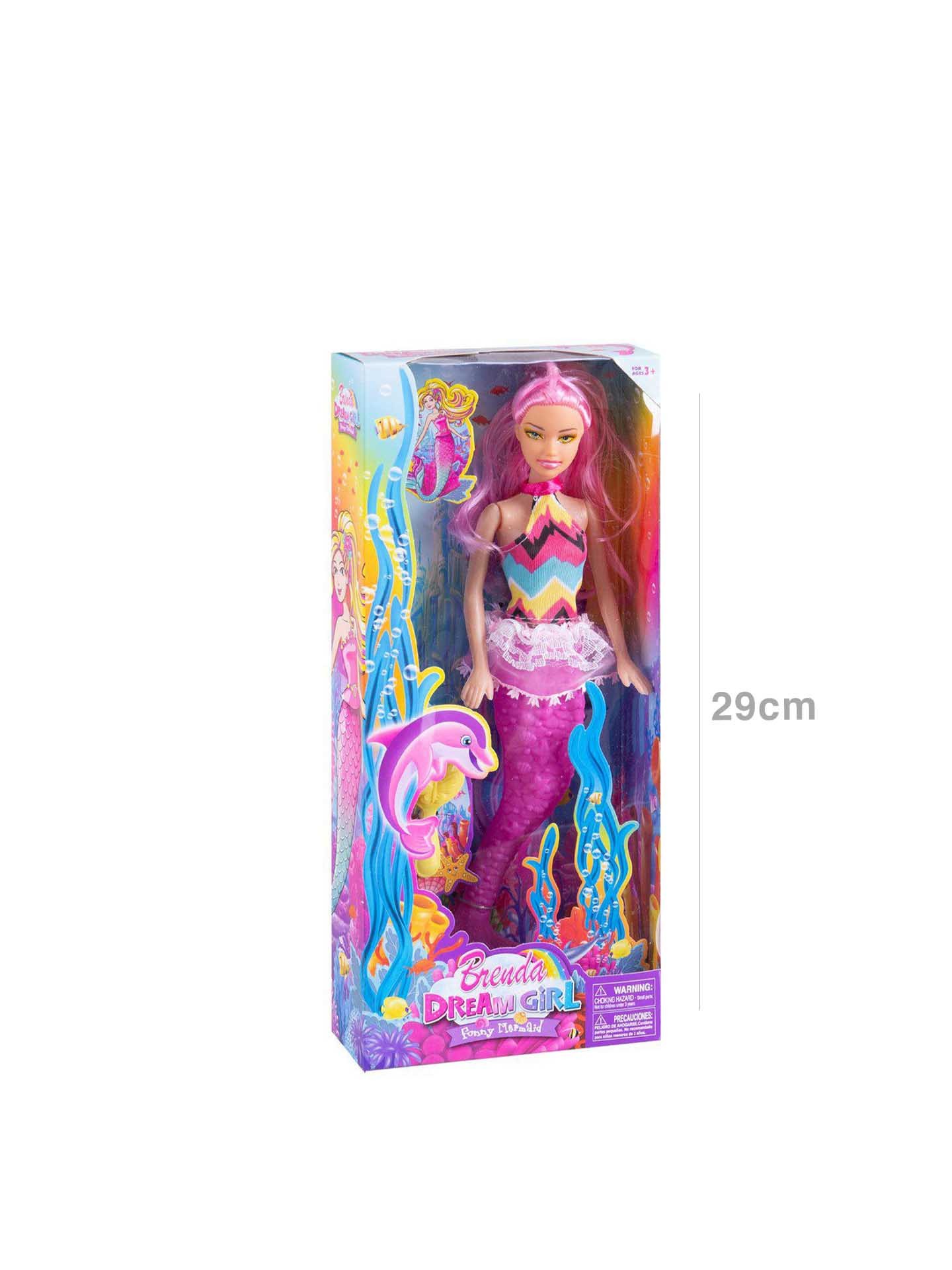 Boneca Pequena Sereia 29cm