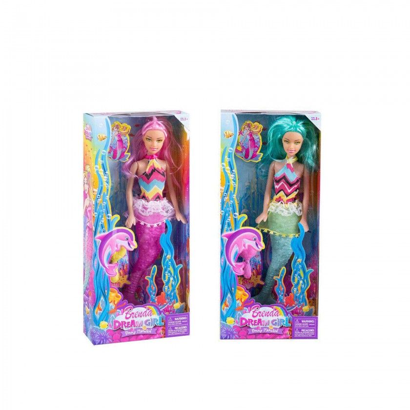 Boneca Pequena Sereia 29cm Boneca Pequena Sereia 29cm