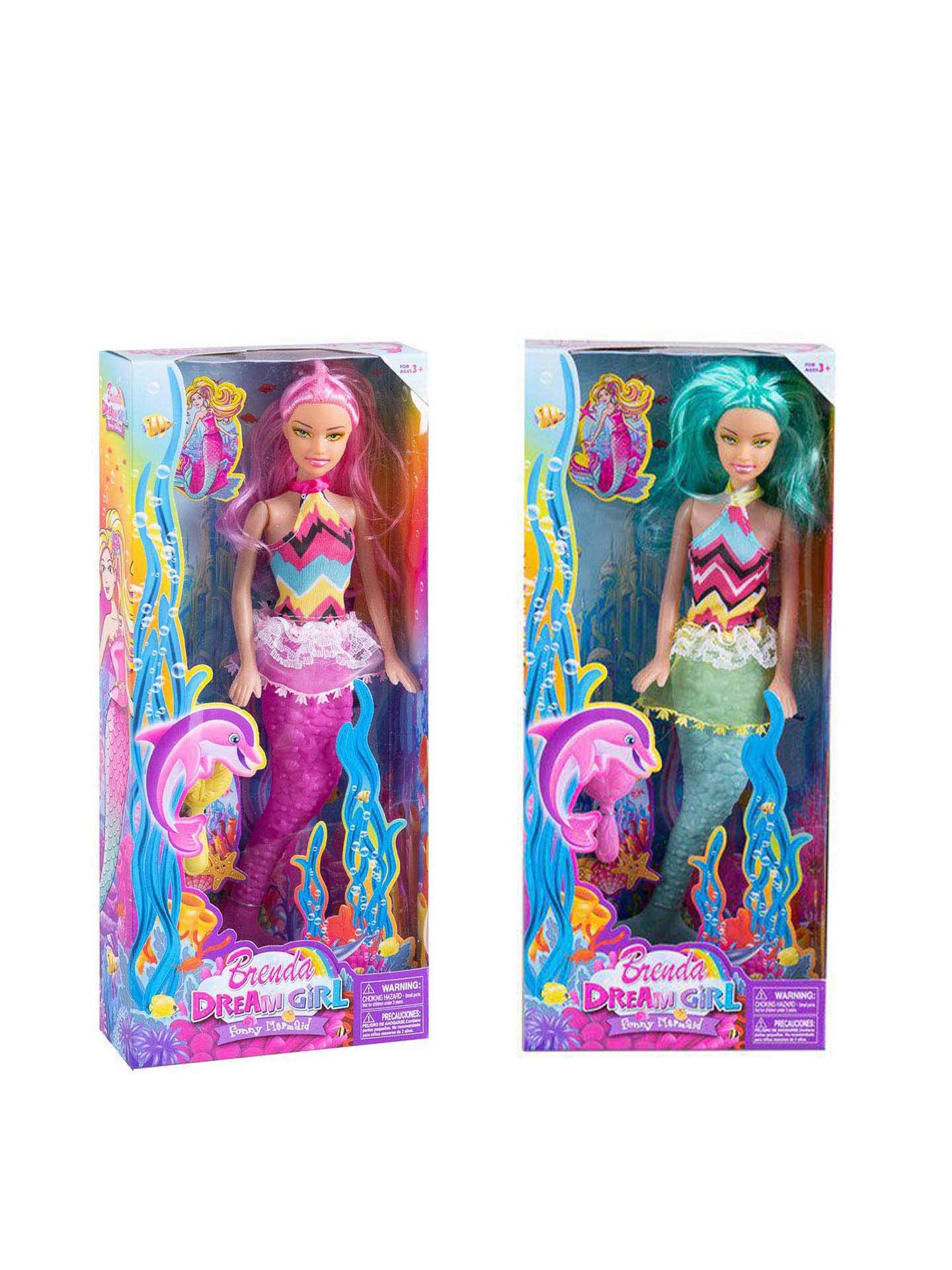 Boneca Pequena Sereia 29cm