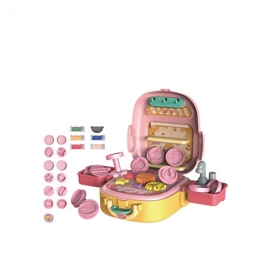 Mochila com Rodas Plasticina 19X8.5X23cm