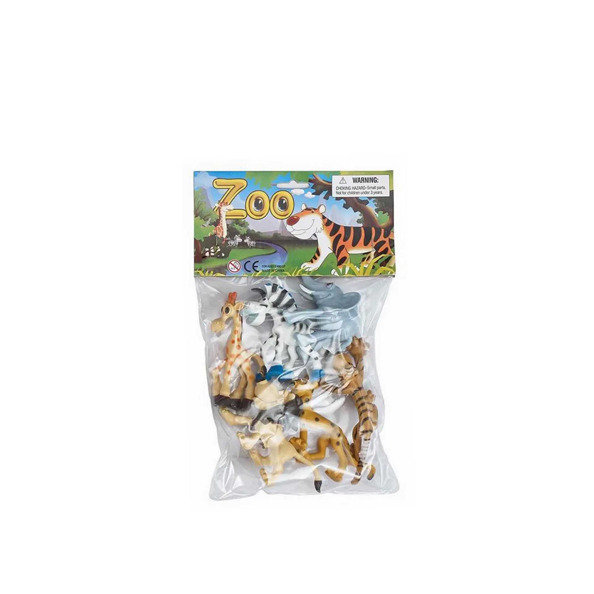 Animais Selva 10X4.5X6cm Pack 6