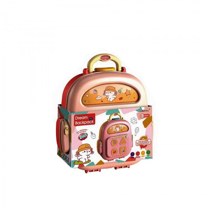 Mochila com Rodas Beleza 19X8.5X23cm