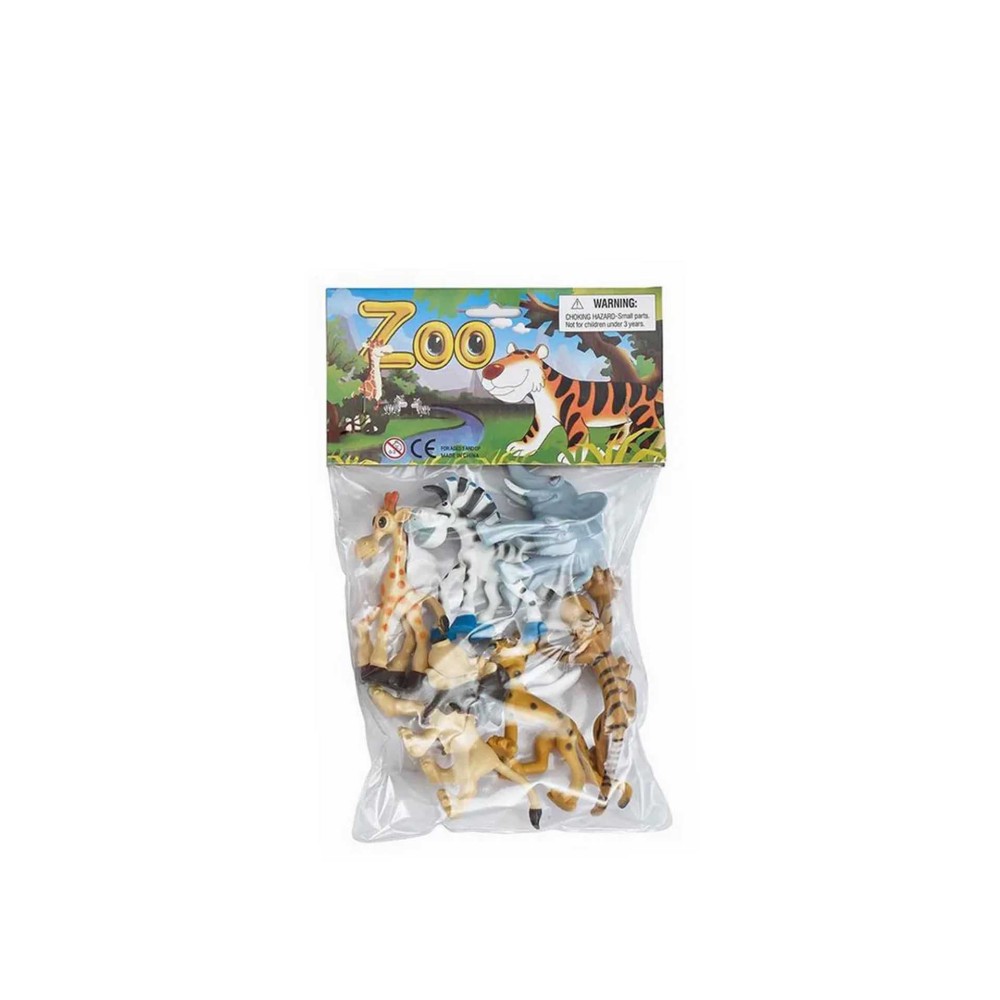 Animais Selva 10X4.5X6cm Pack 6