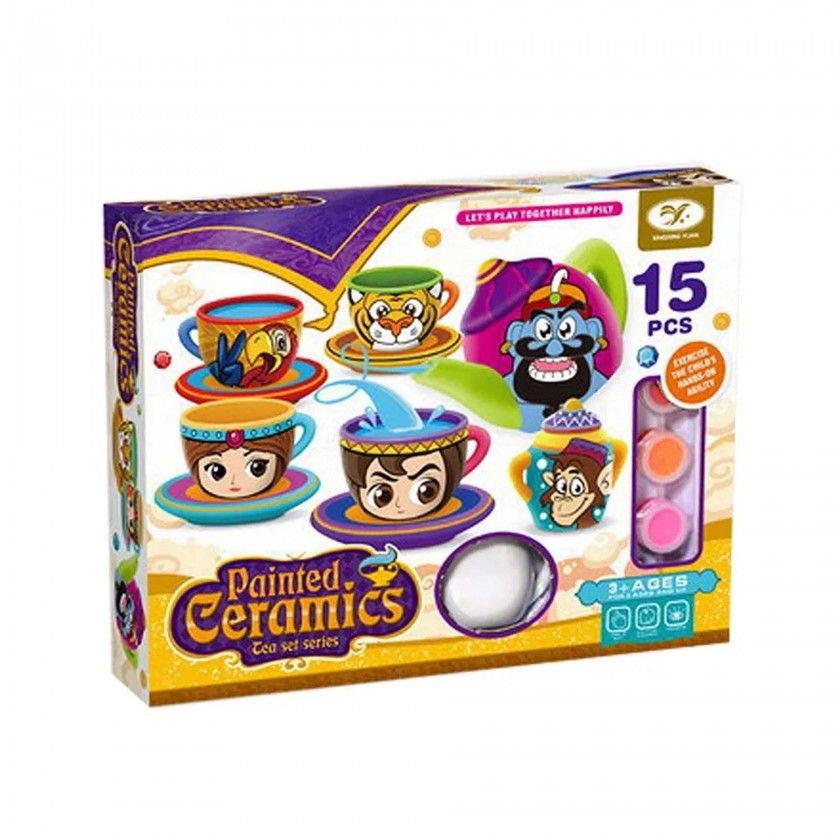 Conjunto Caf Cermica 15 Peas 25X5X20cm