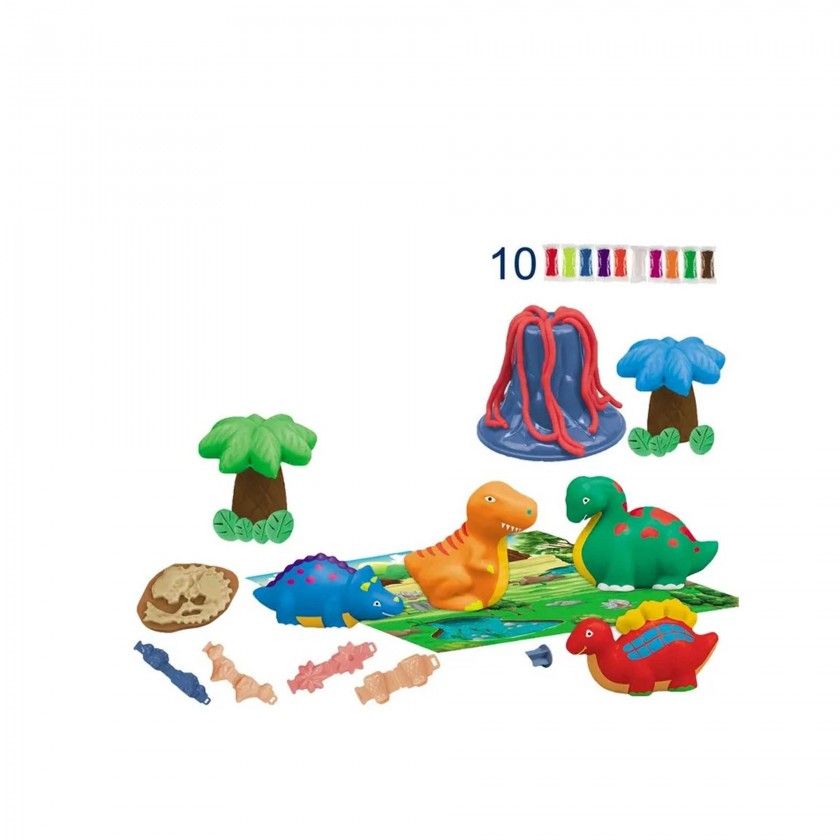 Conjunto Plasticina Dinossauros Conjunto Plasticina Dinossauros
