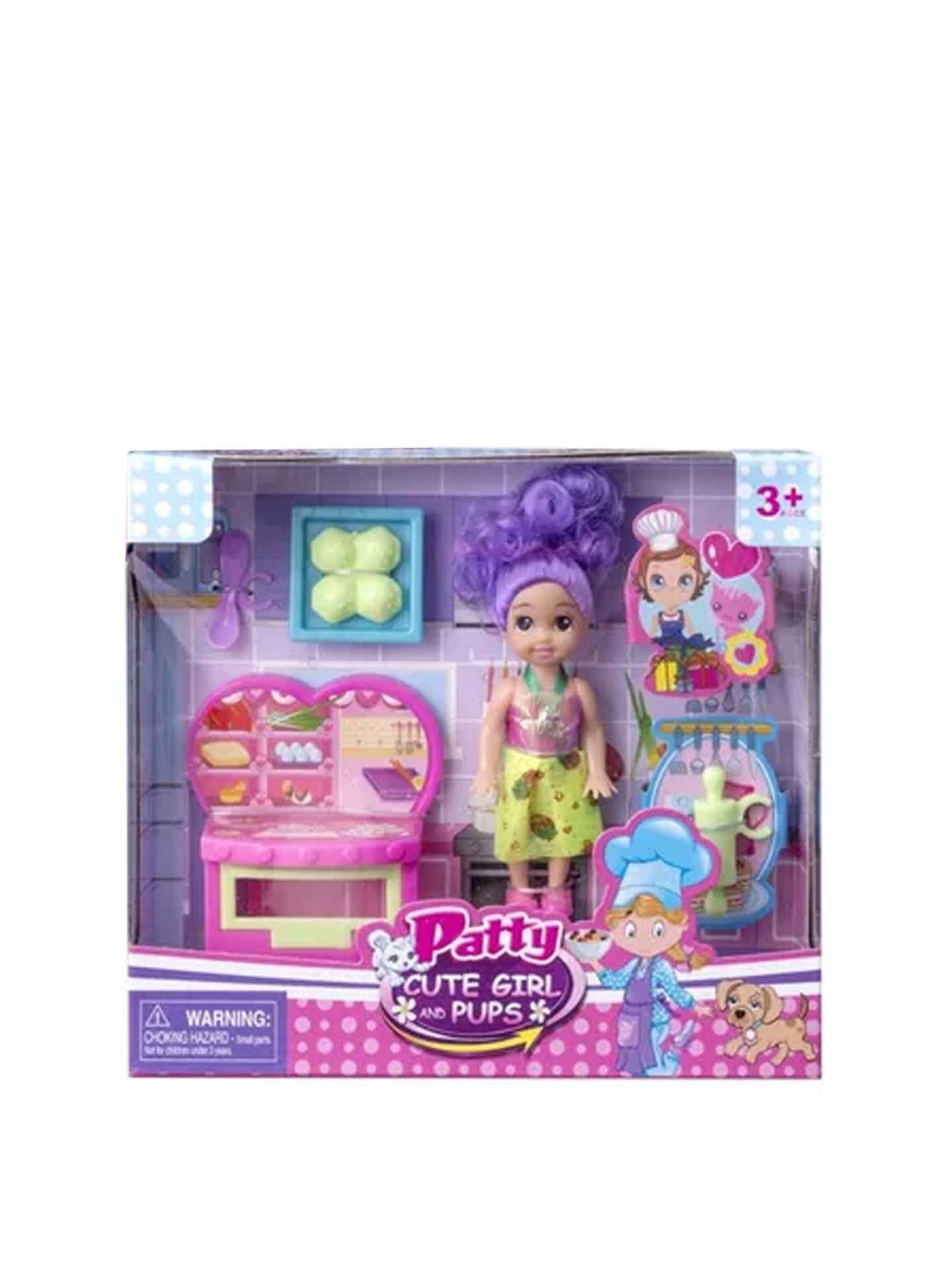 Boneca com Cozinha 13cm